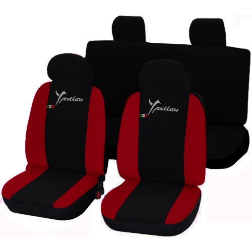 Coprisedili Ypsilon Y Bicolore Nero - Rosso Coprisedili Ypsilon Y Bicolore Nero - Rosso